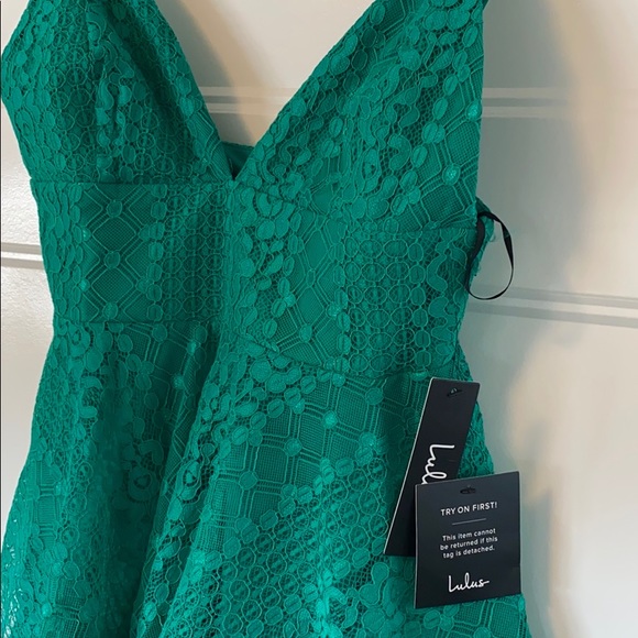 Lulu’s Green Dress - Picture 4 of 6